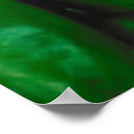 Groene Peppers Poster (Hoek)