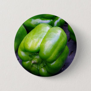 Groene Peppers Ronde Button 5,7 Cm