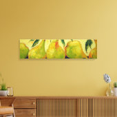 Groene Peren Galerij Wrap Canvas Print (Insitu (Woonkamer))