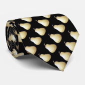 groene peren met een uitbijt fruitschets zwart stropdas (Opgerold)