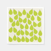 Groene peren Papier servetten (Voorkant)