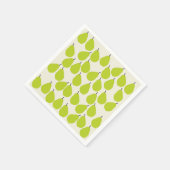 Groene peren Papier servetten (Hoek)