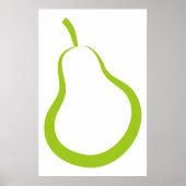 Groene peren poster (Voorkant)