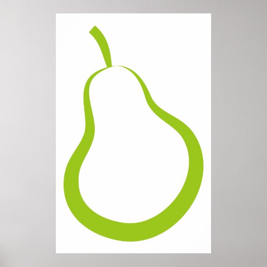 Groene peren poster (Voorkant)