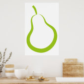 Groene peren poster (Keuken)