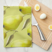 Groene peren theedoek (Quarter Fold)