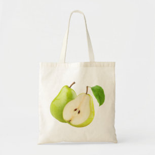 Groene peren tote bag