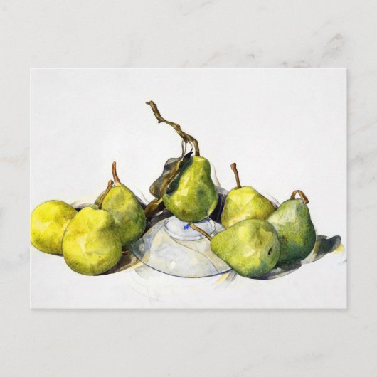 Groene peren van Charles Demuth Briefkaart (Voorkant)