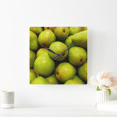 Groene Peren Vierkante Klok (Huis)