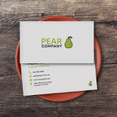 Groene peren visitekaartje