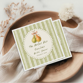 Groene Perfect Pair Pear Bruiloftfeest Servetten