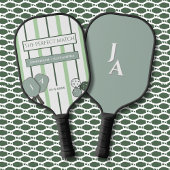 Groene Perfecte Match Koppel Bruiloft Pickleball Paddle