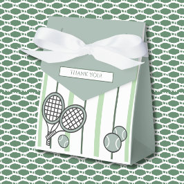 Groene Perfecte Match Tennis Koppels Bruidsfeest Bedankdoosjes