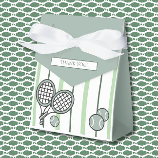 Groene Perfecte Match Tennis Koppels Bruidsfeest Bedankdoosjes
