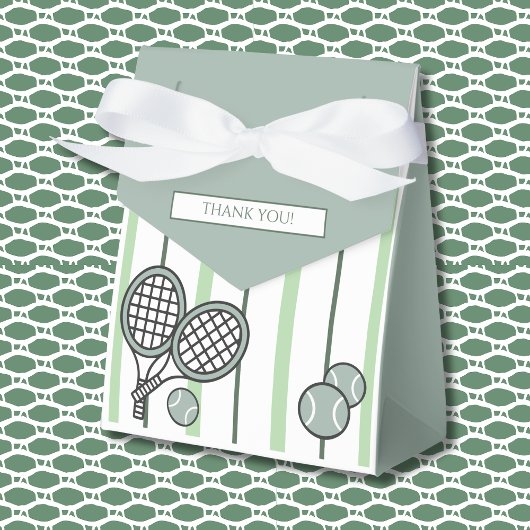 Groene Perfecte Match Tennis Koppels Bruidsfeest Bedankdoosjes