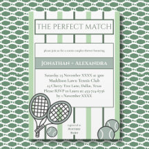 Groene Perfecte Match Tennis Koppels Bruidsfeest