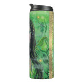 Groene Peridot zeemeermin van Renee Lavoie Thermosbeker (Geroteerd rechts)