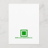 Groene periode briefkaart (Voorkant)