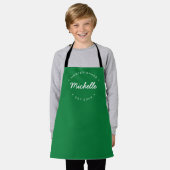 Groene persoonlijke naam Jaar Master Baker Schort (Gedragen)