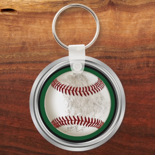 Groene persoonlijke vuile honkbal-cadeaus voor spe sleutelhanger (Achterkant)