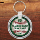 Groene persoonlijke vuile honkbal-cadeaus voor spe sleutelhanger (Voorkant)