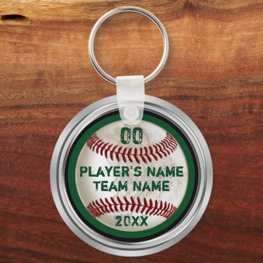 Groene persoonlijke vuile honkbal-cadeaus voor spe sleutelhanger (Voorkant)