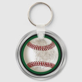 Groene persoonlijke vuile honkbal-cadeaus voor spe sleutelhanger (Achterkant)