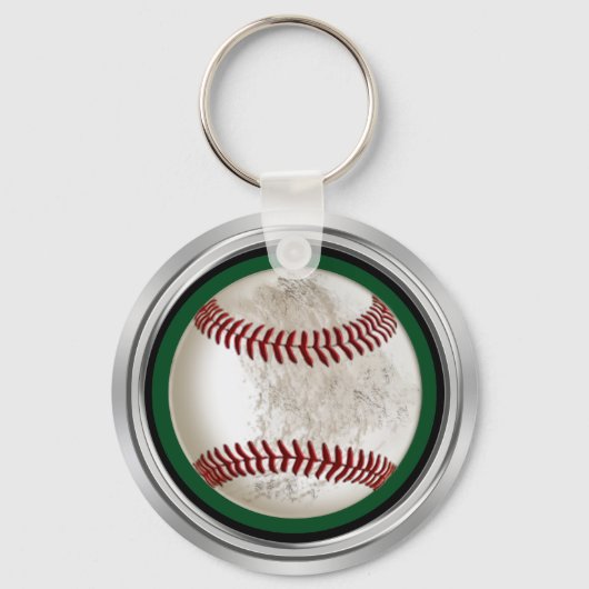 Groene persoonlijke vuile honkbal-cadeaus voor spe sleutelhanger (Achterkant)