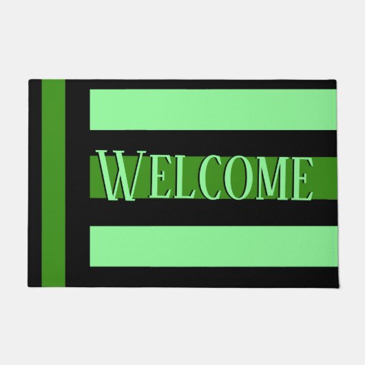 Groene perspectieven - Vetlijnkunst - Welkom Deurmat (Voorkant)
