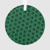 Groene Pet Verf Druk Gepersonaliseerde Kat Naam Fo Ornament (achterkant)