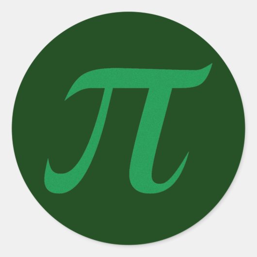 Groene Pi Sticker (Voorkant)