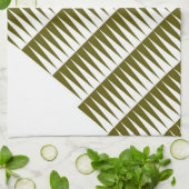 groene pic-pic Towel Theedoek (Gevouwen)