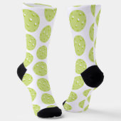 Groene Pickleball Pattern Socks Sokken (Gebogen)