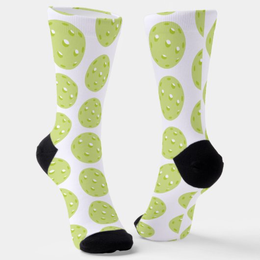 Groene Pickleball Pattern Socks Sokken (Gebogen)