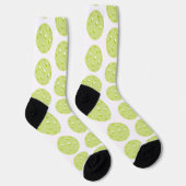 Groene Pickleball Pattern Socks Sokken (Rechts)