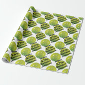 Groene pickleballen met douanenaam en aantal  cadeaupapier (Uitgerold)