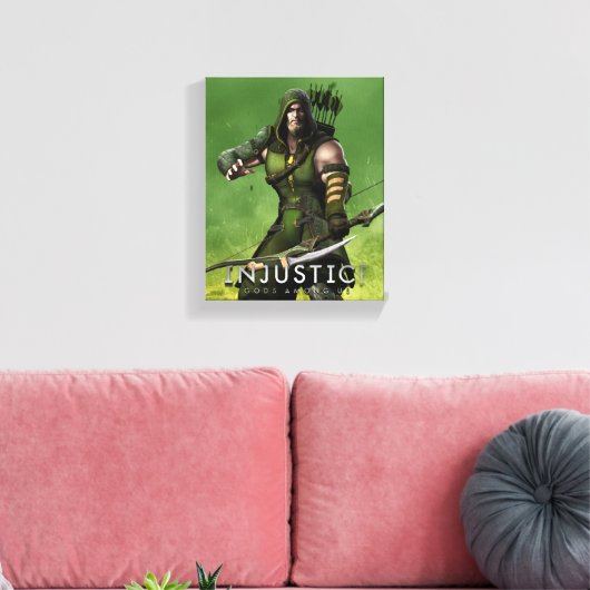 Groene Pijl Canvas Afdruk (Insitu (Woonkamer))