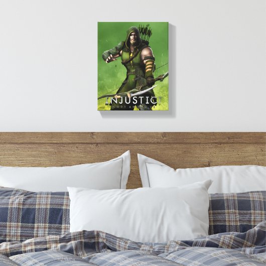 Groene Pijl Canvas Afdruk (Insitu (Slaapkamer))