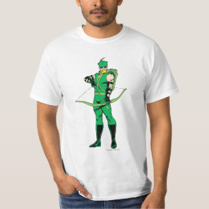 Groene Pijl die met Bow staat T-shirt