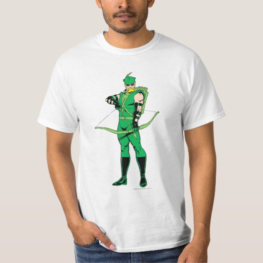 Groene Pijl die met Bow staat T-shirt (Voorkant)