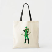 Groene Pijl die met Bow staat Tote Bag