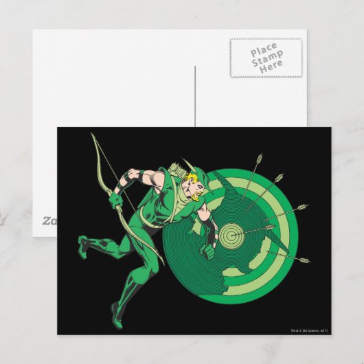 Groene Pijl met Doel 2 Briefkaart (Voorkant / Achterkant)