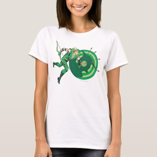 Groene Pijl met Doel 2 T-shirt (Voorkant)