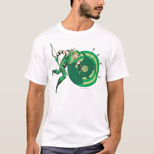 Groene Pijl met Doel 2 T-shirt (Voorkant)