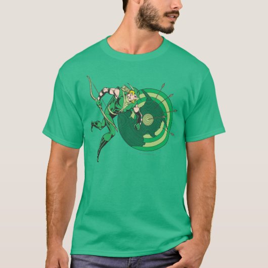 Groene Pijl met Doel 2 T-shirt (Voorkant)