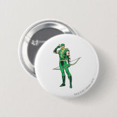 Groene Pijl met Doel Ronde Button 5,7 Cm (Voorkant /achterkant)