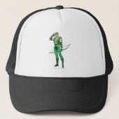 Groene Pijl met Doel Trucker Pet (Voorkant)