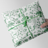 Groene pijlen Herten Beren en wolkenpatroon Tissuepapier