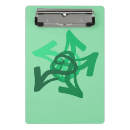 Groene pijlen Mini Klembord