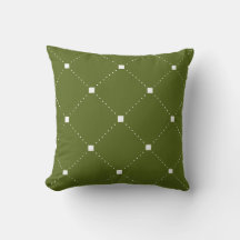 Groene Pijler met wit geometrisch patroon
